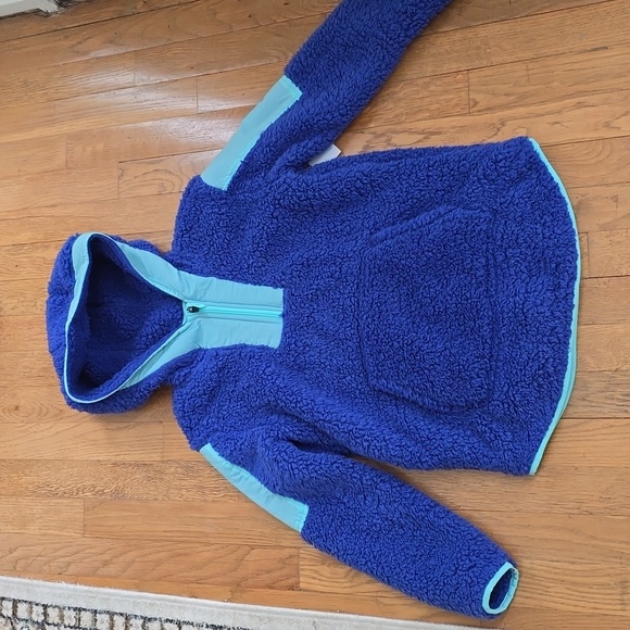 XERSION BRAND GIRLS BLUE & GREEN HOODED ZIPPERED JACKET SIZE LARGE 14 - Picture 15 of 16